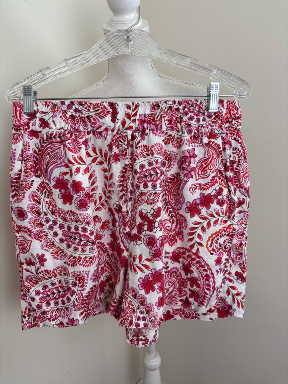 Johnny Was Workshop Lillet Linen Shorts in Lillet Paisley floral Size Medium - Picture 6 of 10